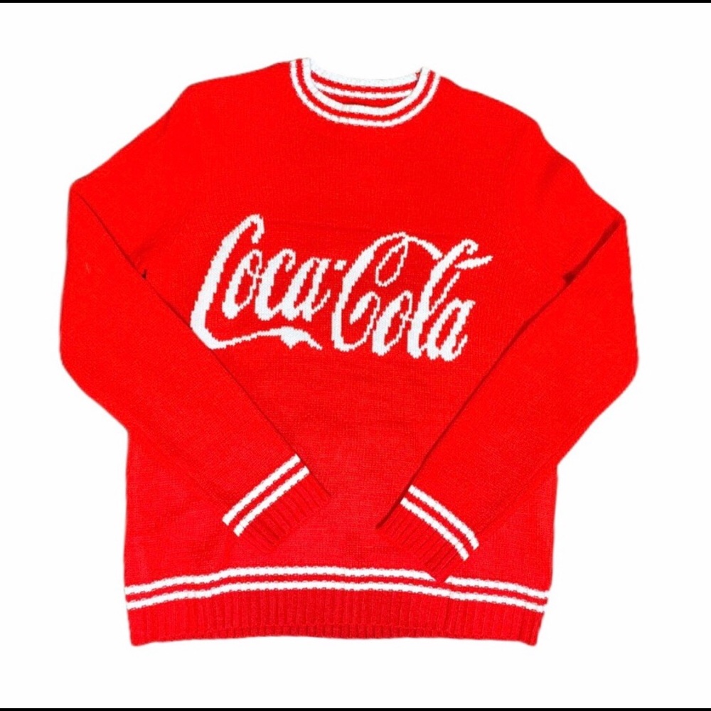 Red Varsity Coca Cola Sweater